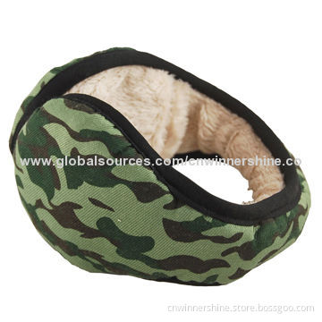 Audio Earmuff with Audio, Winter Warm Stylish Camouflage, Plush, OEM/ODM Orders Ok, New Design